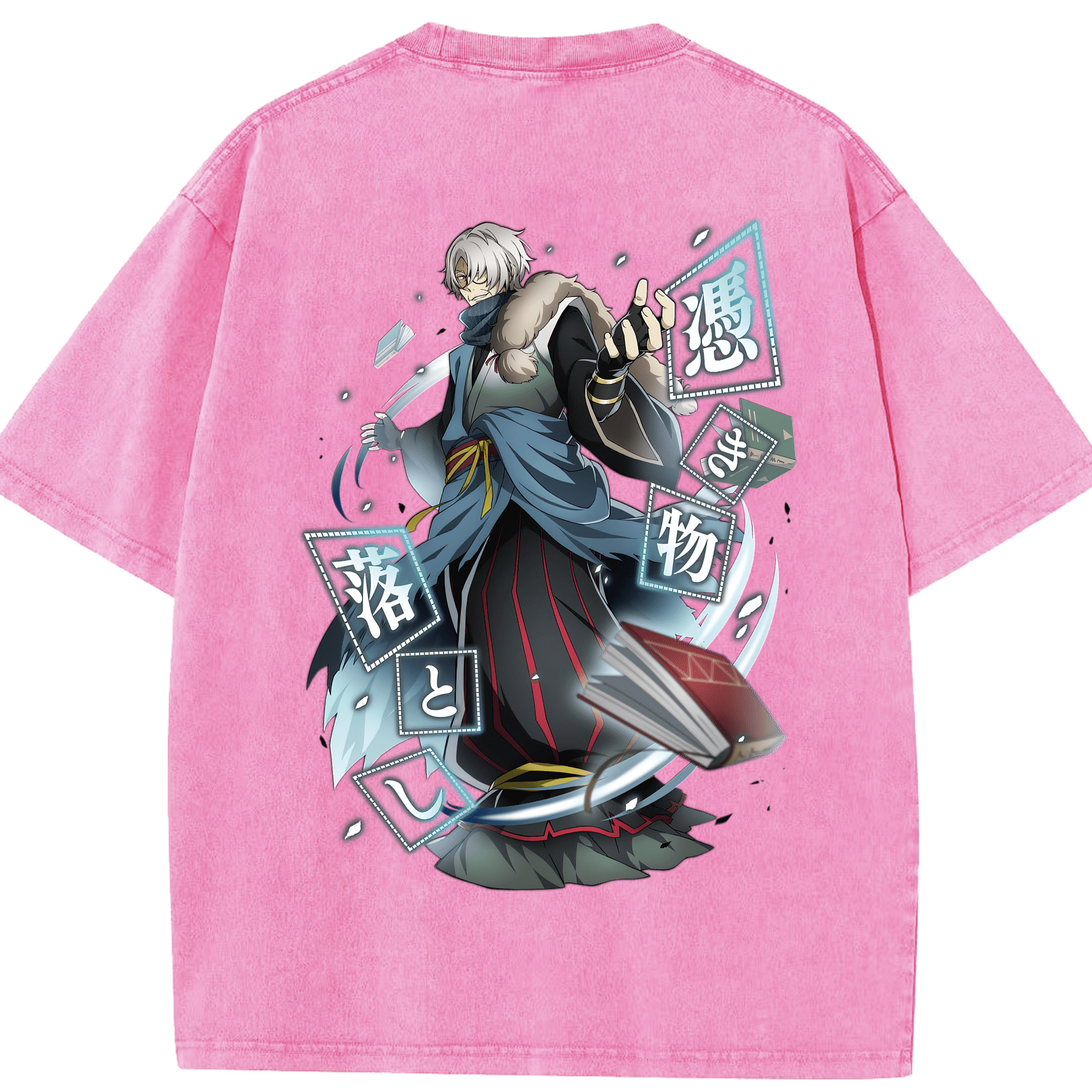 （画像用） 文豪ストレイドッグス Bungo Stray Dogs 綿100% ヴィンテージ風 半袖Tシャツ（背面プリント）